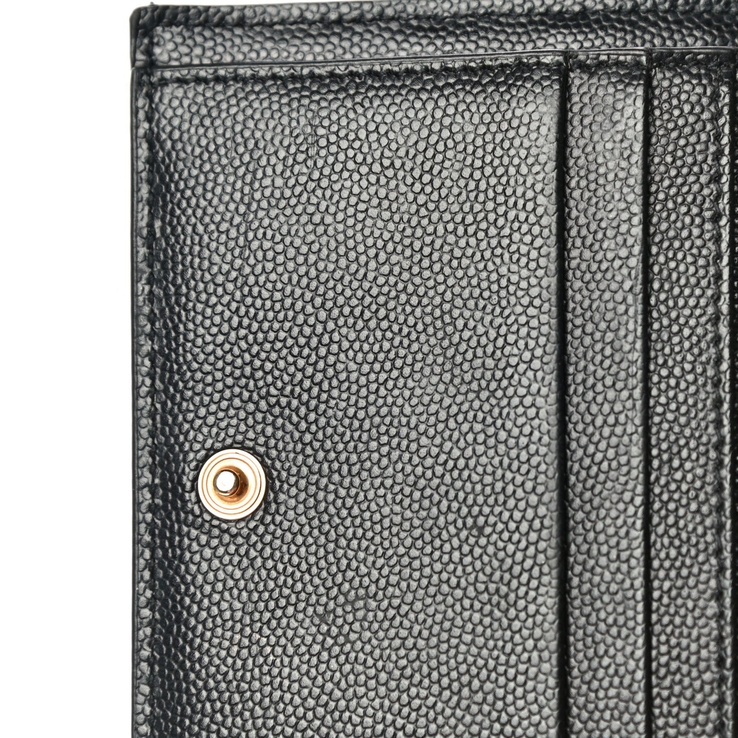 Grain De Poudre Matelasse Chevron Monogram Zipped Card Case Black