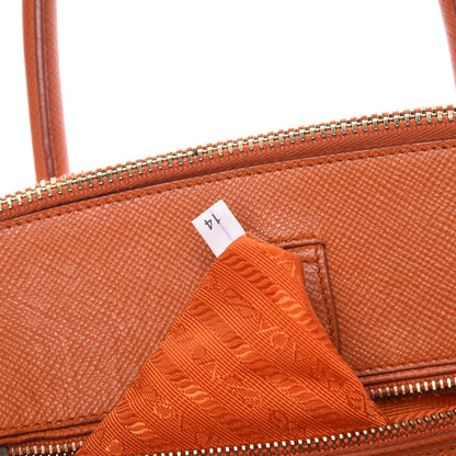 Prada Saffiano Large Double Zip Tote Papaya 9 of 12