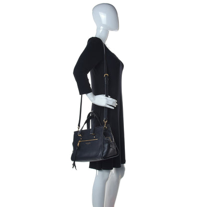 Marc Jacobs Textured Calfskin Cruiser Convertible Satchel Black 2 of 12