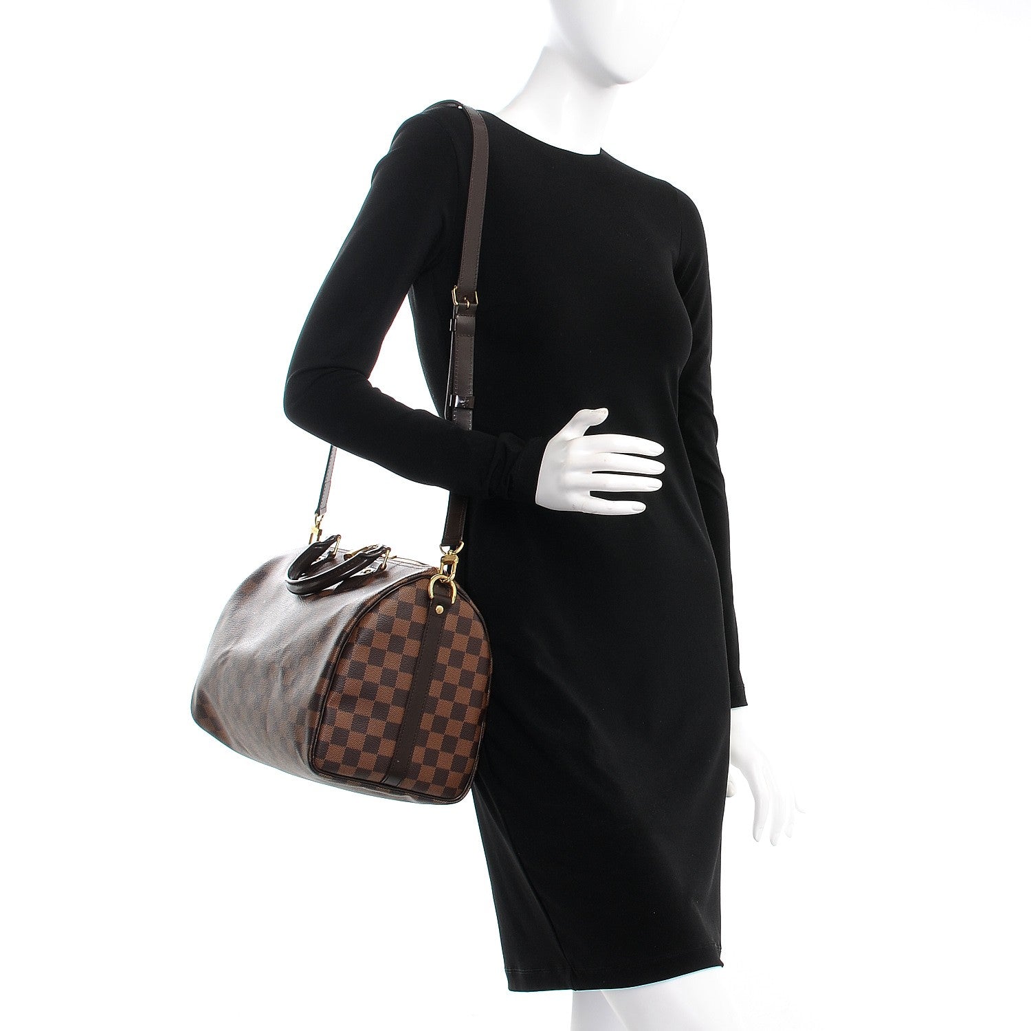 Louis Vuitton Damier Ebene Speedy Bandouliere 30 2 of 9