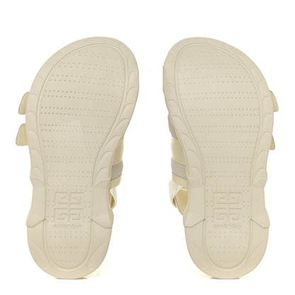 Givenchy Calfskin Rubber Marshmallow Strap Sandals 37 Off White 6 of 13