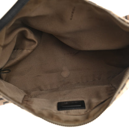 Fendi Zucchino Vitello Pochette Beige Black 5 of 14