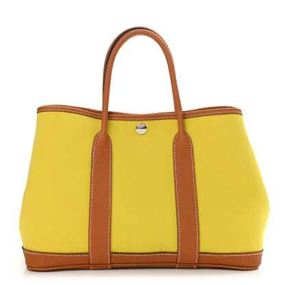 Hermes Toile Officier Negonda Garden Party 30 TPM Lime Toffee 1 of 8