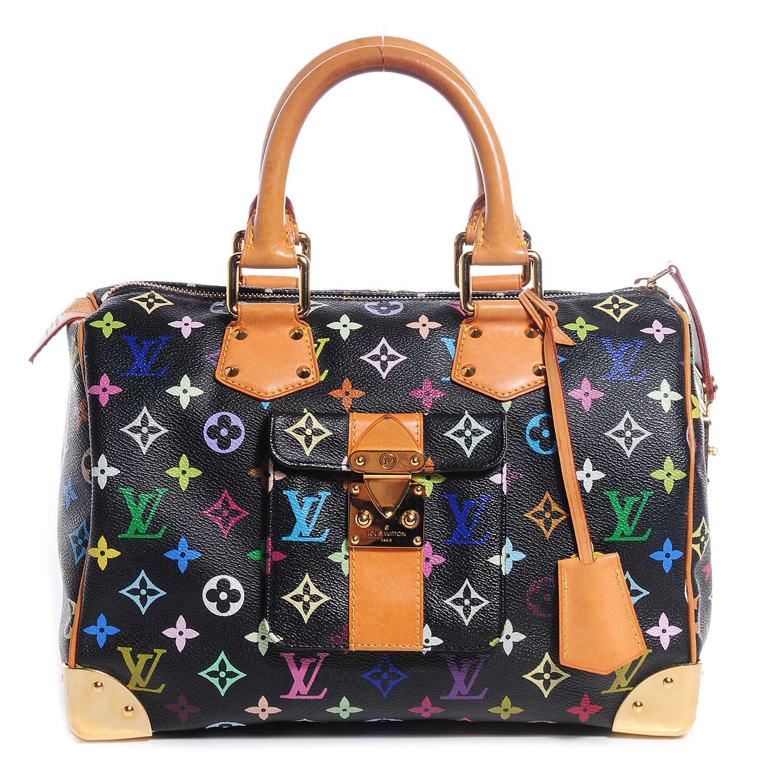 Louis Vuitton Monogram Multicolor Speedy 30 Black 1 of 8