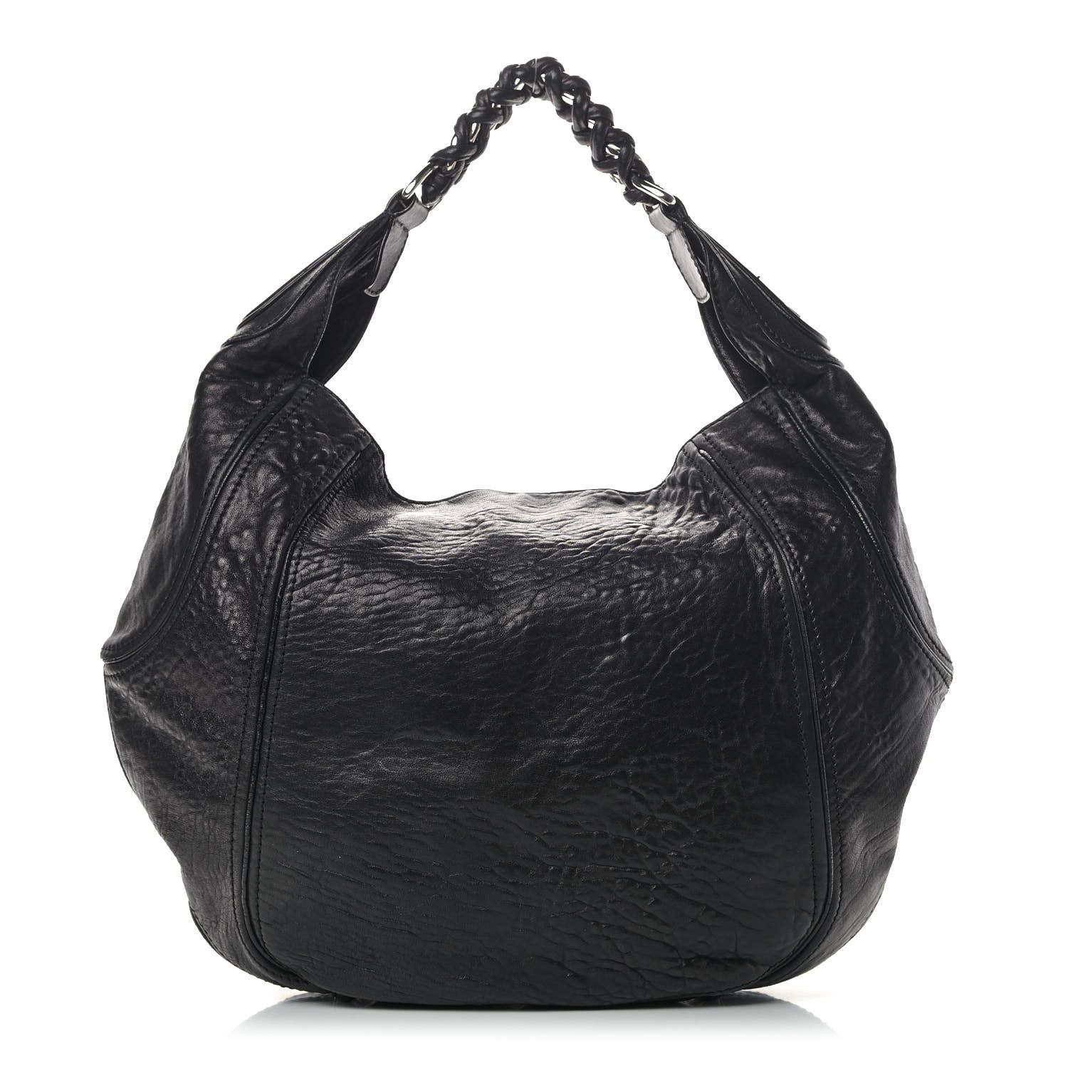 Givenchy Tumbled Sheepskin Eclipse Hobo Black 1 of 9