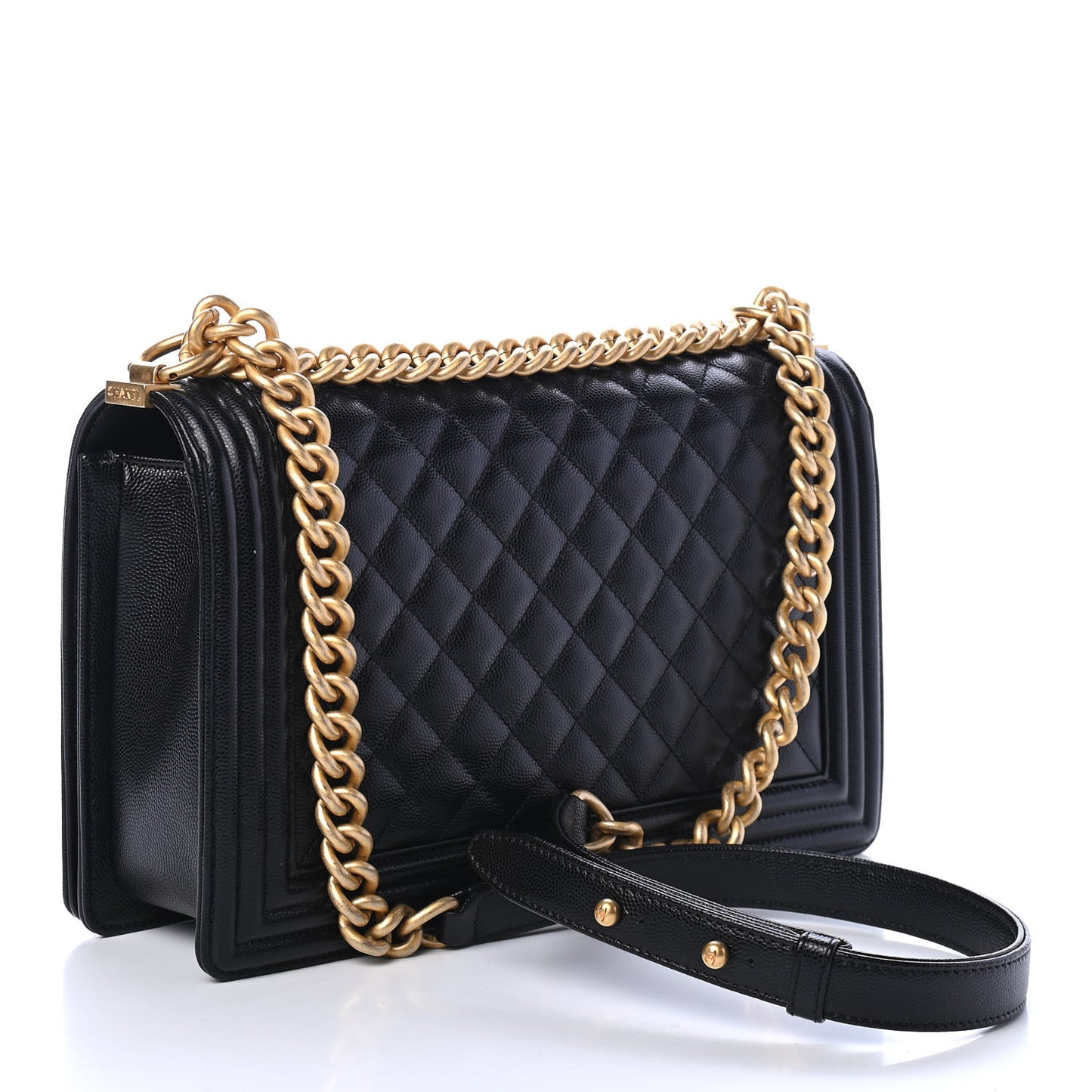 Caviar Quilted New Medium Boy Flap Black