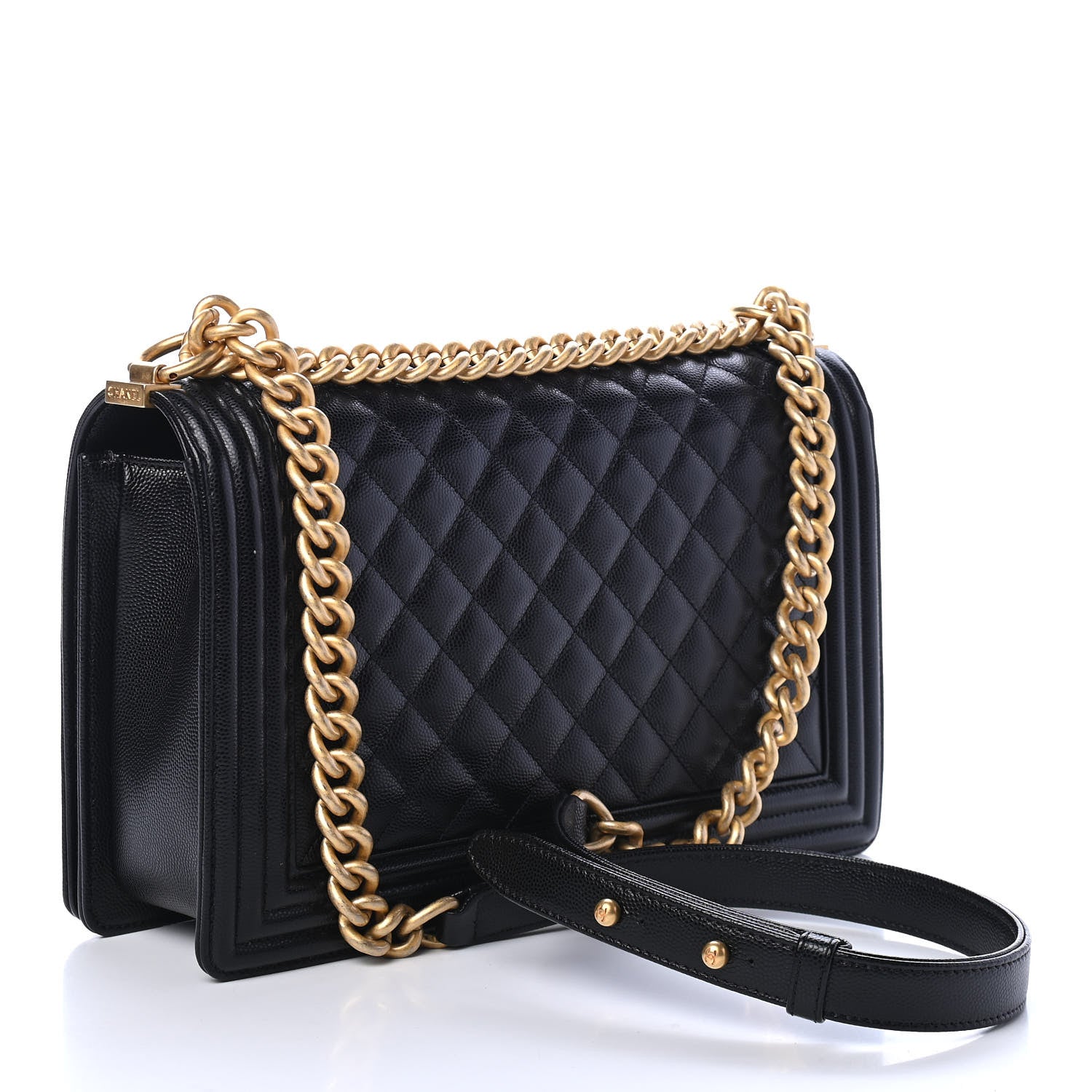 Chanel Caviar Quilted New Medium Boy Flap Black 2 of 4