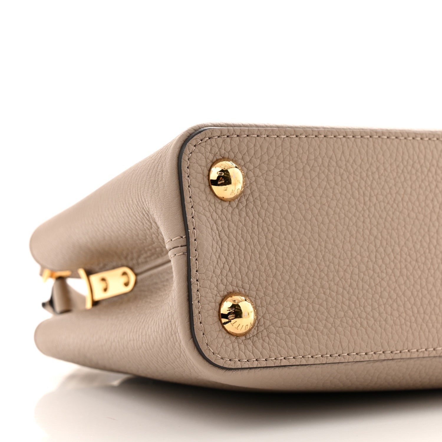 Louis Vuitton Taurillon Capucines BB Galet 9 of 11