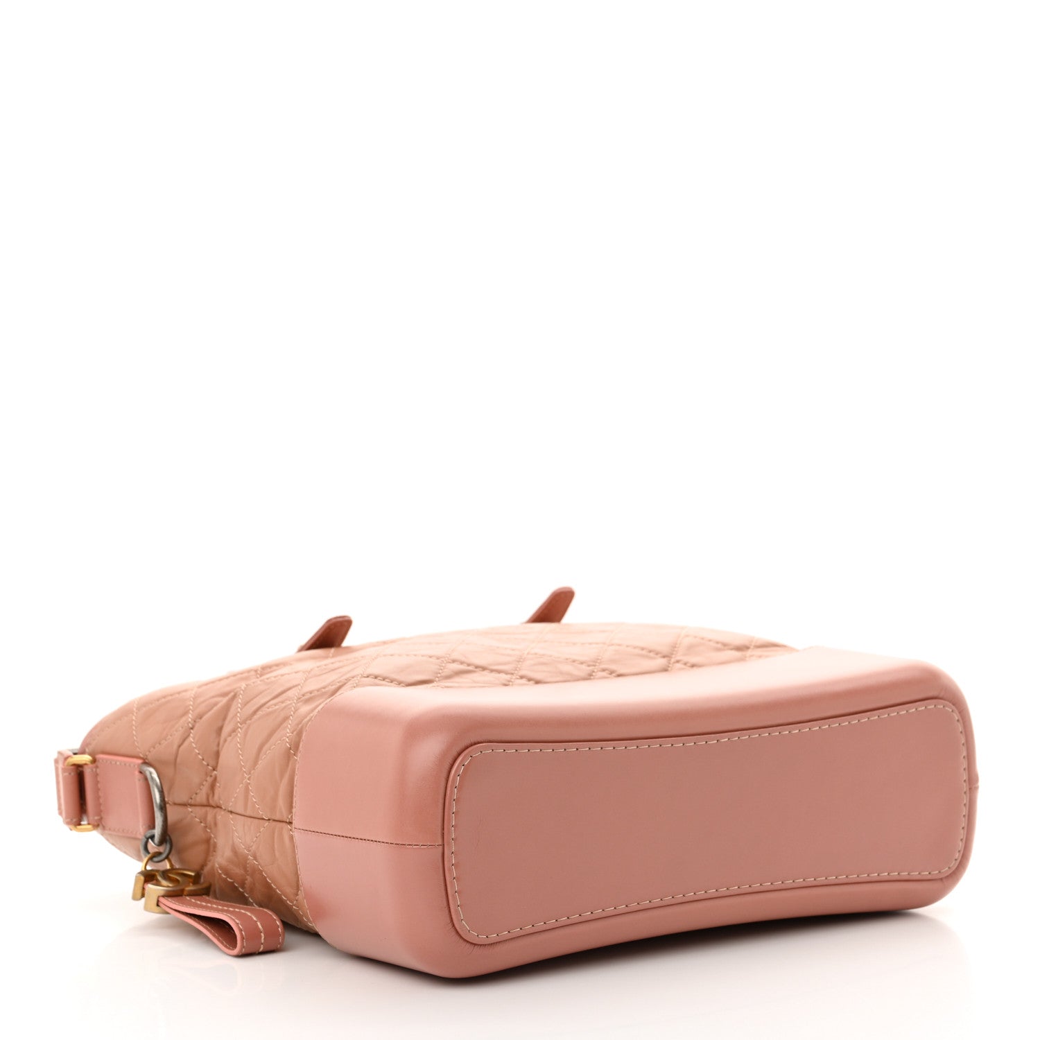 Chanel Aged Calfskin Quilted Medium Gabrielle Shopping Tote Pink 4 of 11
