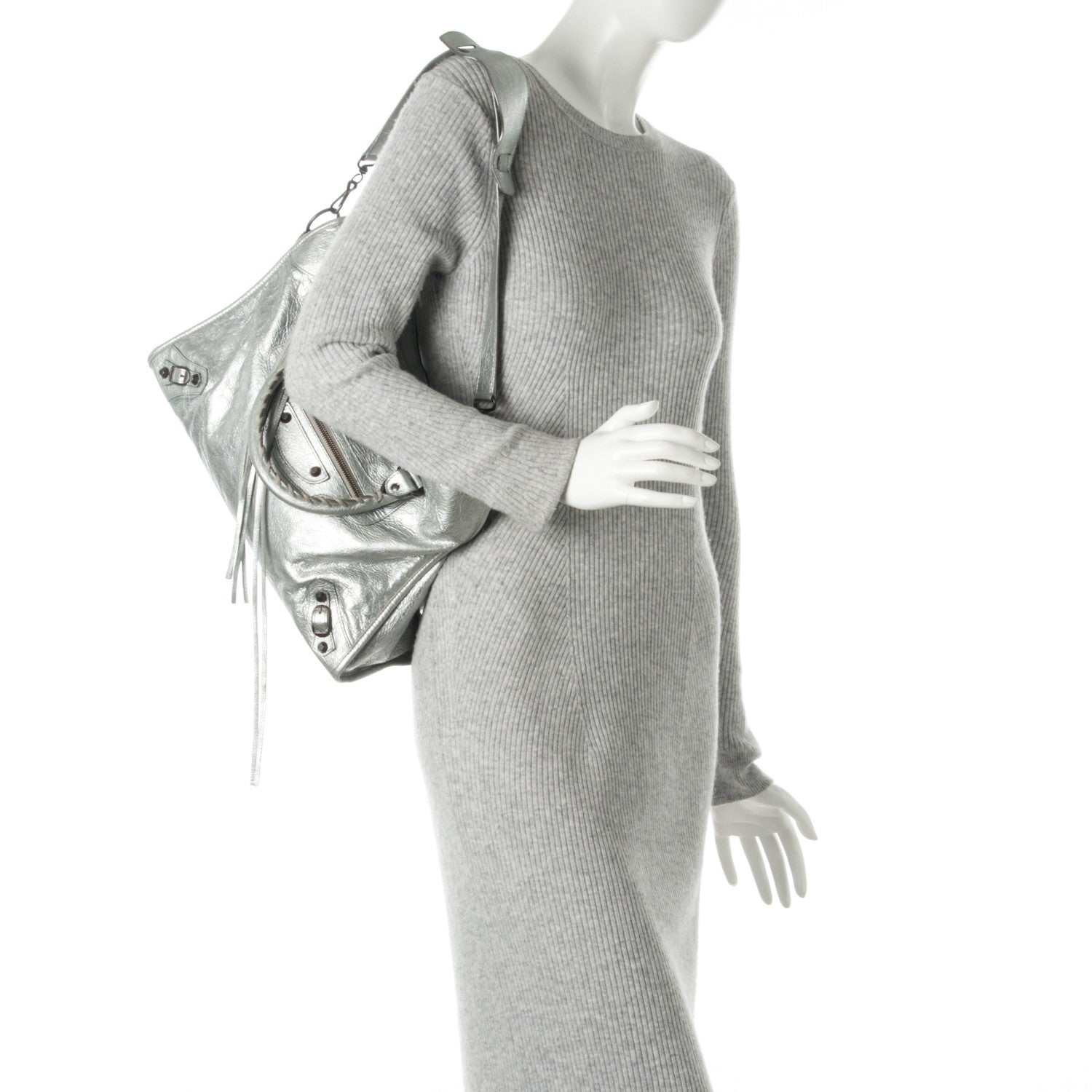 Balenciaga Agneau Classic Hardware City Gris Aluminum 2 of 7