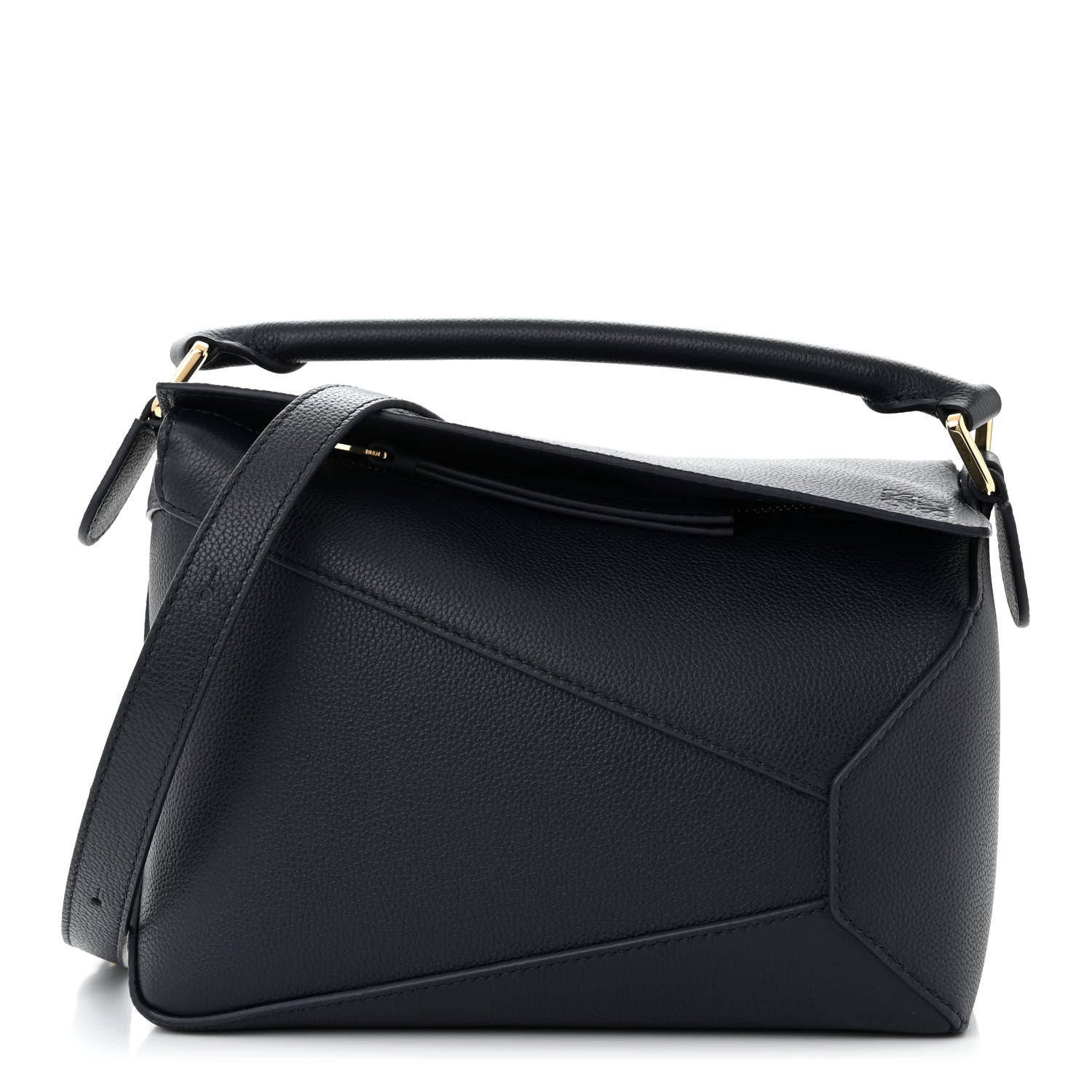 Loewe Soft Grained Calfskin Small Puzzle Edge Bag Navy 1 of 9