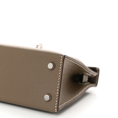 Hermes Epsom Mini Kelly Sellier 20 Etoupe 10 of 11