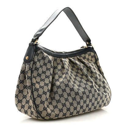 Gucci Monogram Medium Sukey Hobo Navy 2 of 12