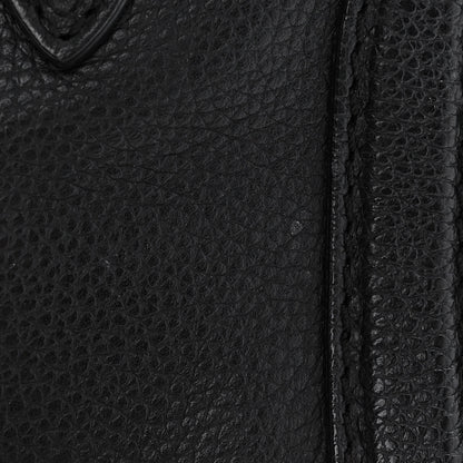 Alexander McQueen Pebbled Calfskin Mini Skull Padlock Zip Around Tote Black 13 of 15