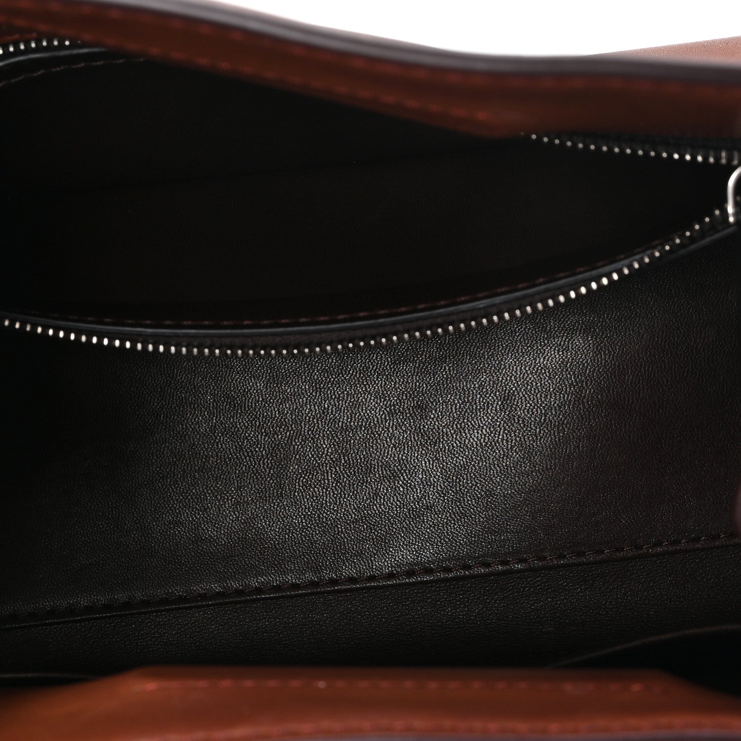 The Row Polished Saddle Calfskin Peggy Clutch New Burgundy 5 of 9