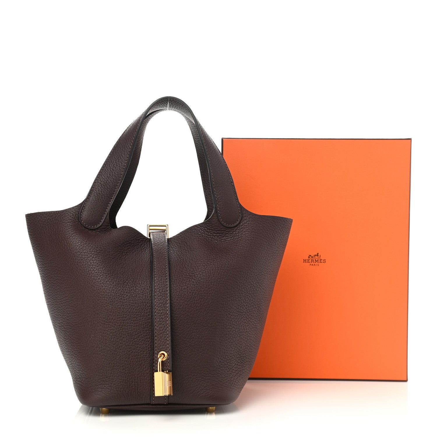 Hermes Taurillon Clemence Picotin Lock 18 PM Rouge Sellier 11 of 11