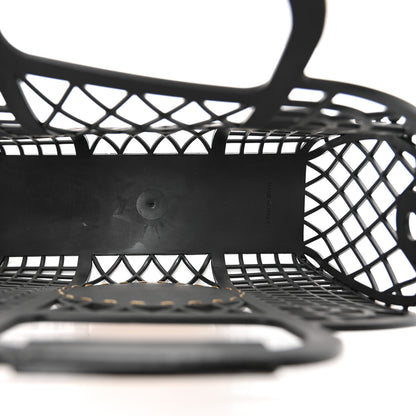Fendi Recycled Plastic Vitello Liberty Matte Small Fendi Basket Black Miele Scuro 5 of 11