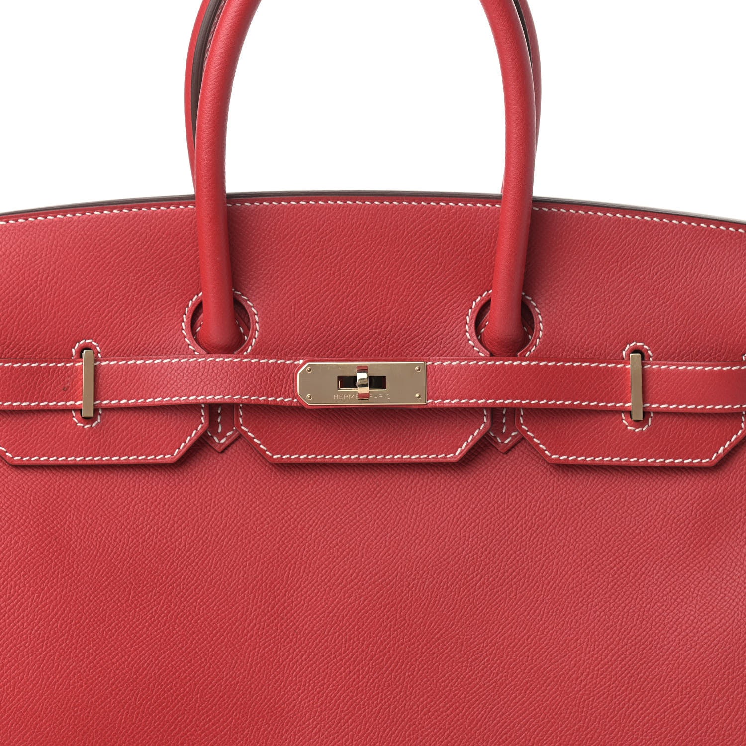 Hermes Epsom Candy Birkin 35 Rouge Casaque Bleu Thalassa 8 of 16