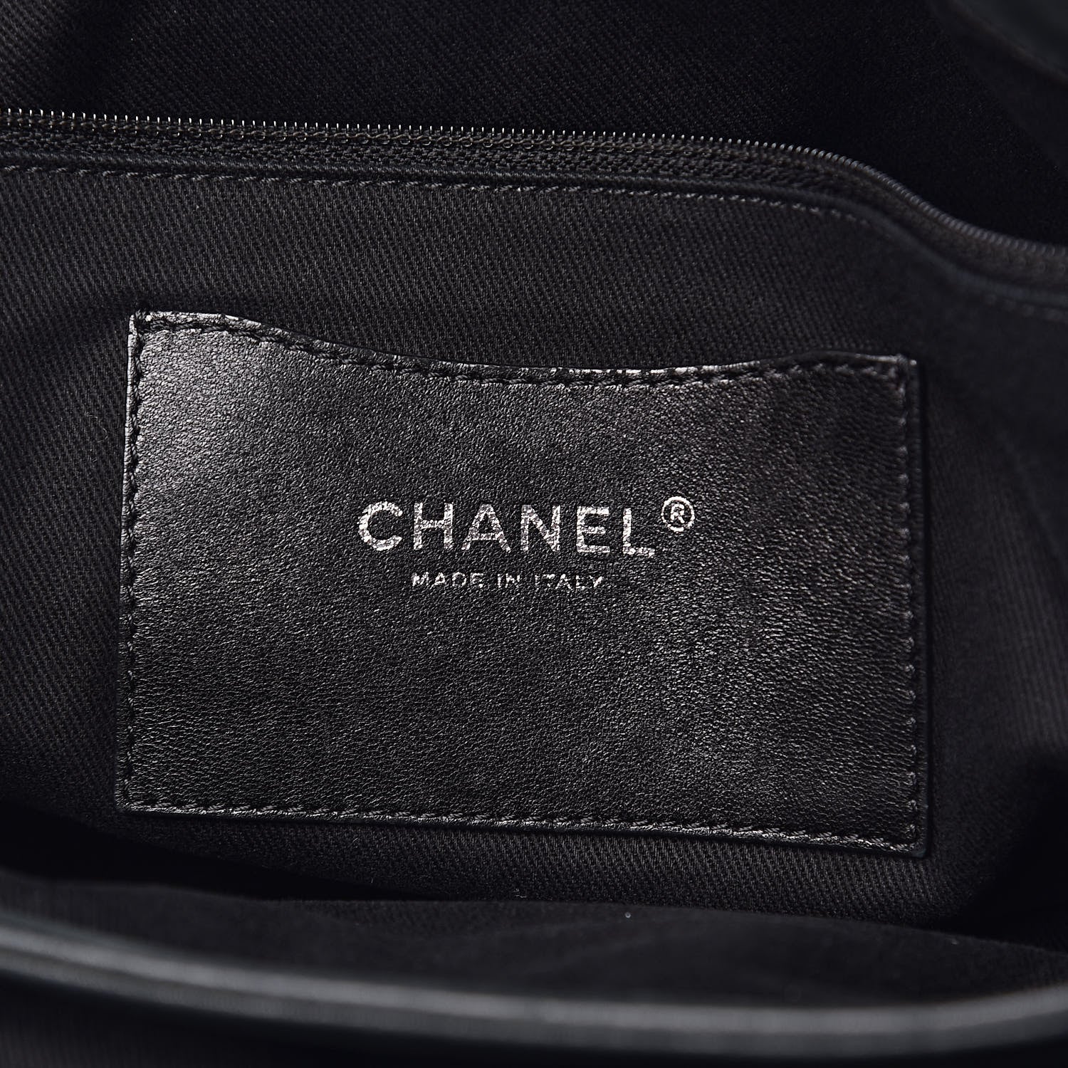 Chanel Iridescent Calfskin Extra Large Just Mademoiselle Bowling Bag Black 7 of 15