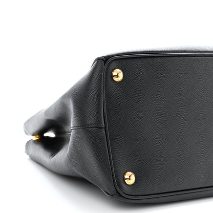 Prada Saffiano Medium Galleria Double Zip Tote Black 11 of 19