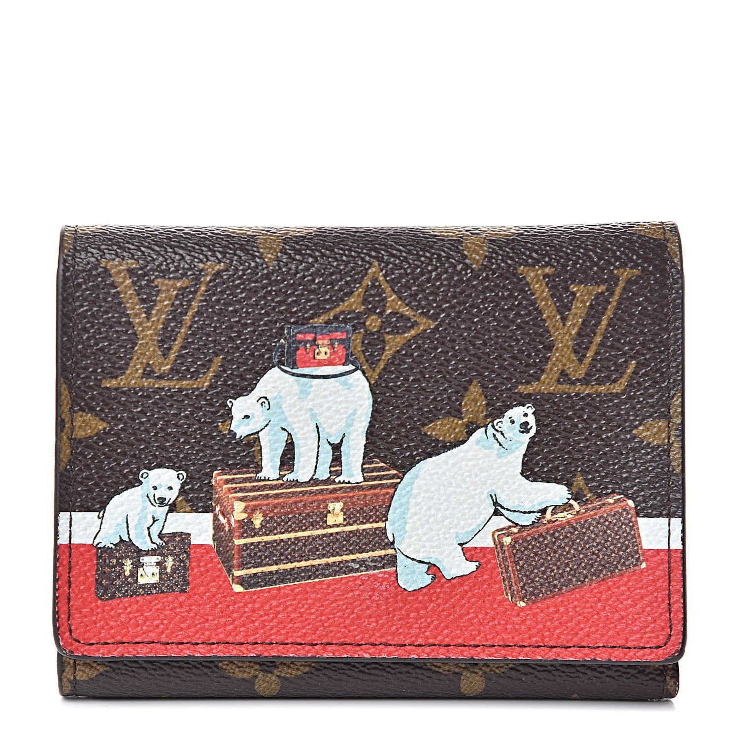 Louis Vuitton Monogram 2017 Christmas Animation Victorine Wallet 1 of 8