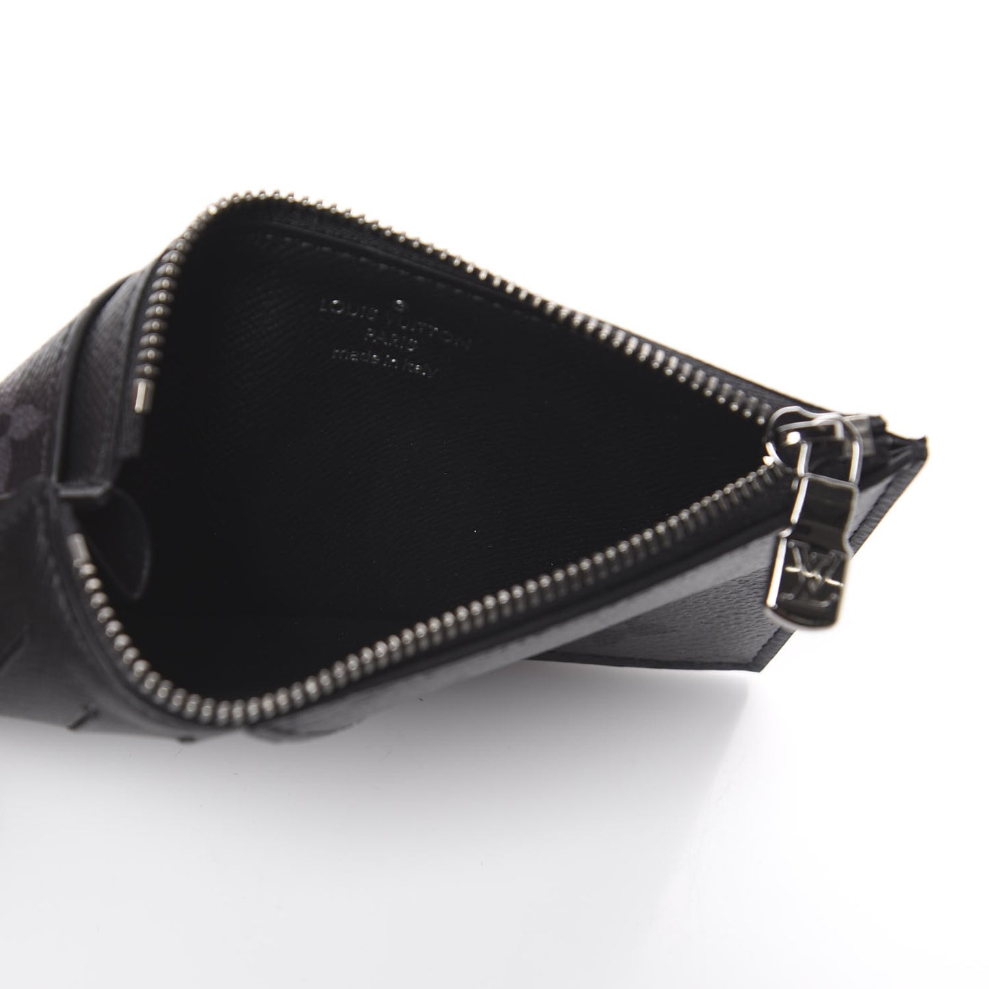 Reverse Monogram Eclipse Taiga Coin Card Holder