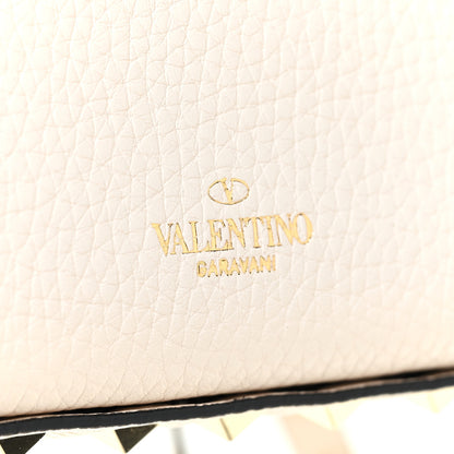 Valentino Garavani Grainy Calfskin Rockstud Crossbody Pouch Light Ivory 9 of 10