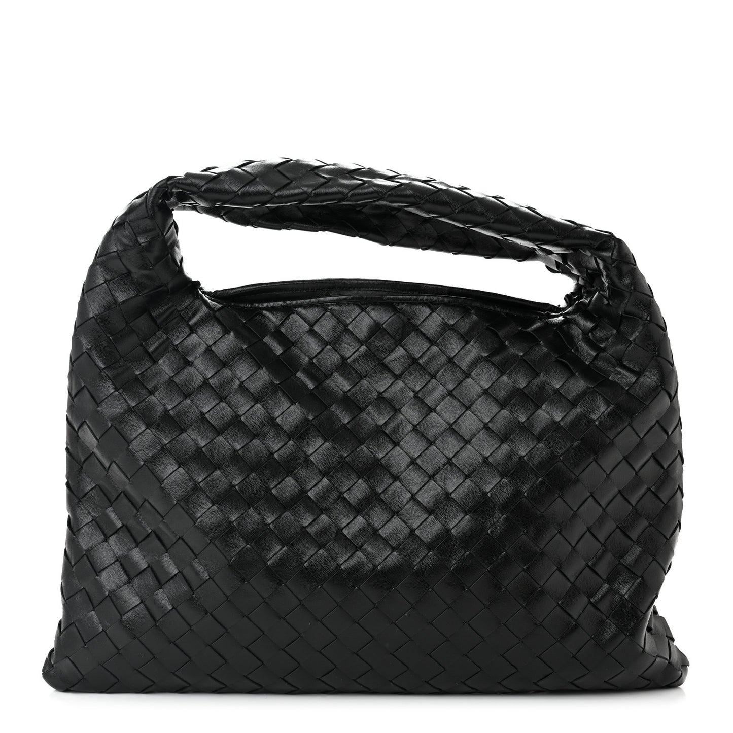 Calfskin Intrecciato Small Hop Black