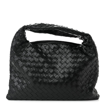 Bottega Veneta Calfskin Intrecciato Small Hop Black 1 of 10