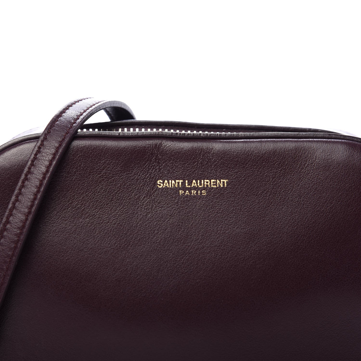 Saint Laurent Calfskin Small Classic Monogram Camera Bag Bordeaux 11 of 11