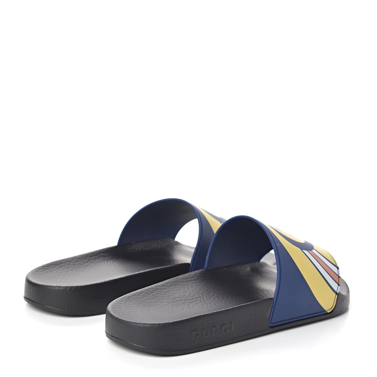 Rubber GG Rainbow Mens Pursuit Pool Slide Sandals 9 Electric Blue Multicolor