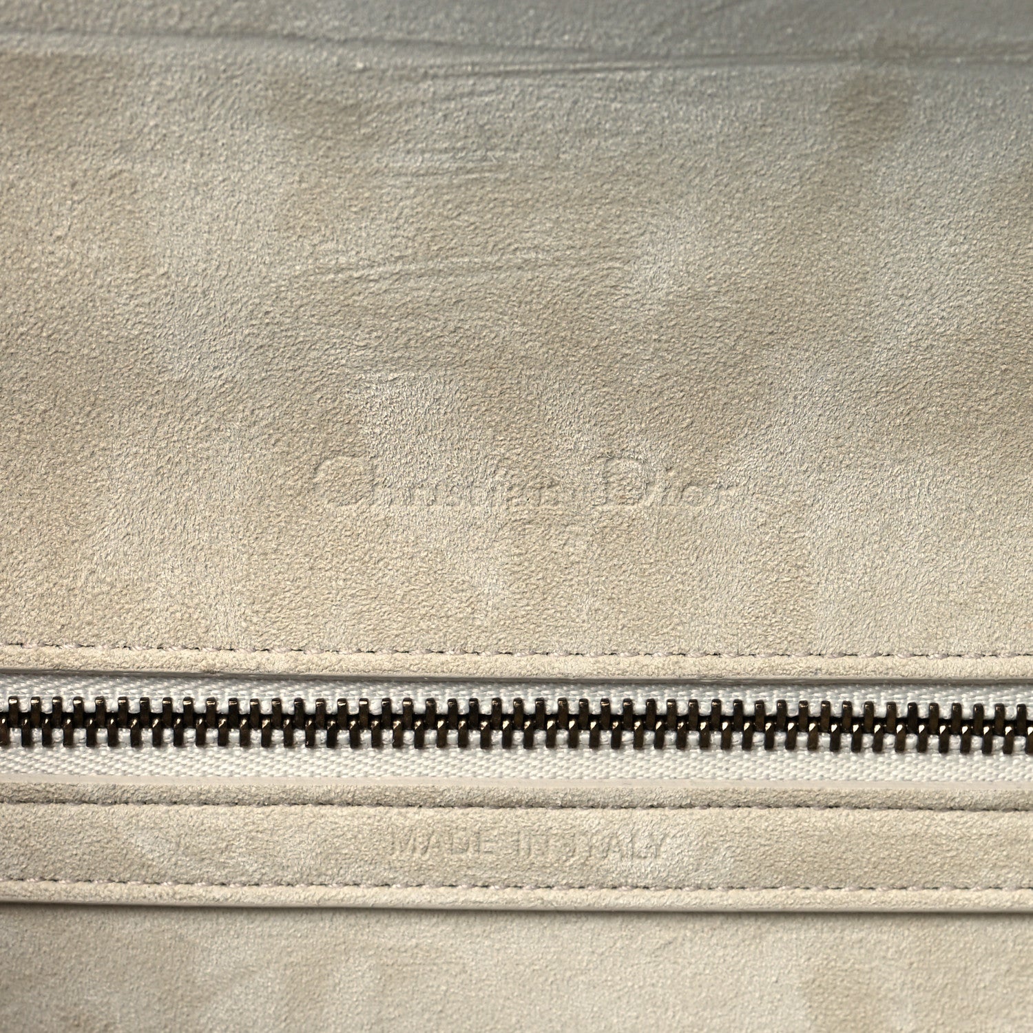 Christian Dior Metallic Patent Studded Small Diorama Flap Bag Silver 6 of 9