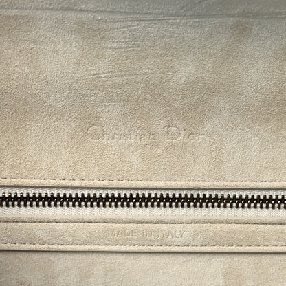 Christian Dior Metallic Patent Studded Small Diorama Flap Bag Silver 6 of 9