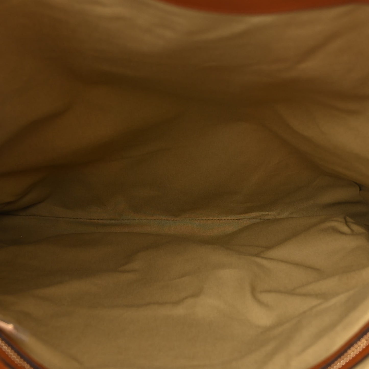 Vintage Canvas Calfskin Web Flat Tote Sand Light Cuir