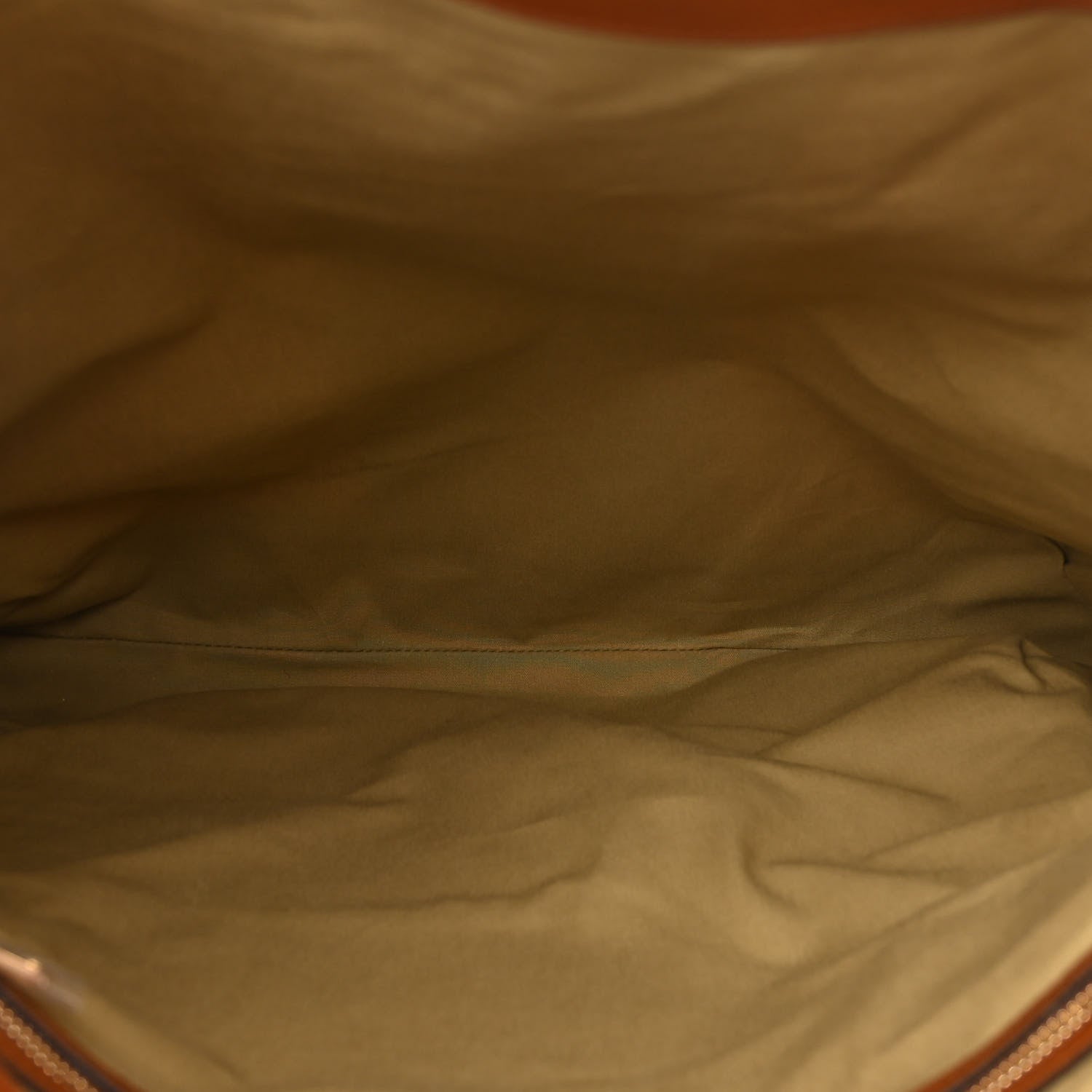 Gucci Vintage Canvas Calfskin Web Flat Tote Sand Light Cuir 5 of 10