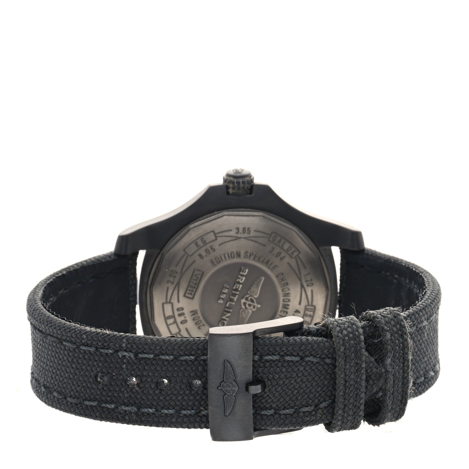 Breitling Titanium Nylon 45mm Avenger GMT Night Mission Automatic Watch Black V1731110 3 of 5