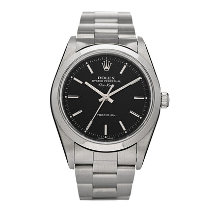 Rolex Stainless Steel 34mm Air-King Oyster Perpetual Precision Watch Black 14000 1 of 4