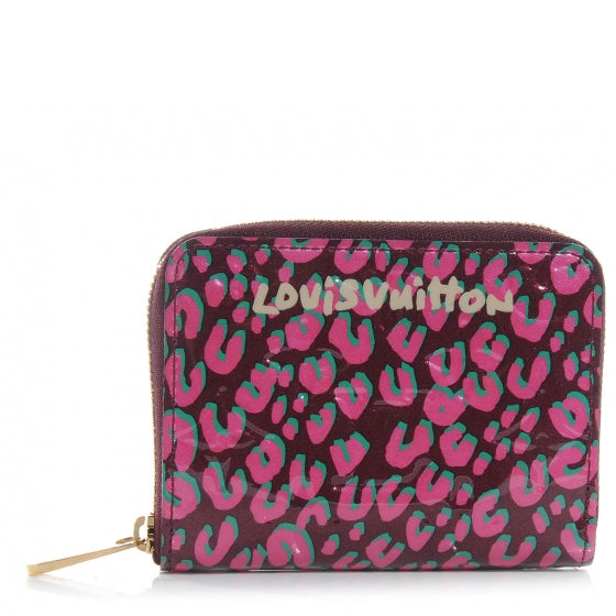 Louis Vuitton Leopard Zippy Coin Purse Wallet Rouge Fauviste 1 of 7