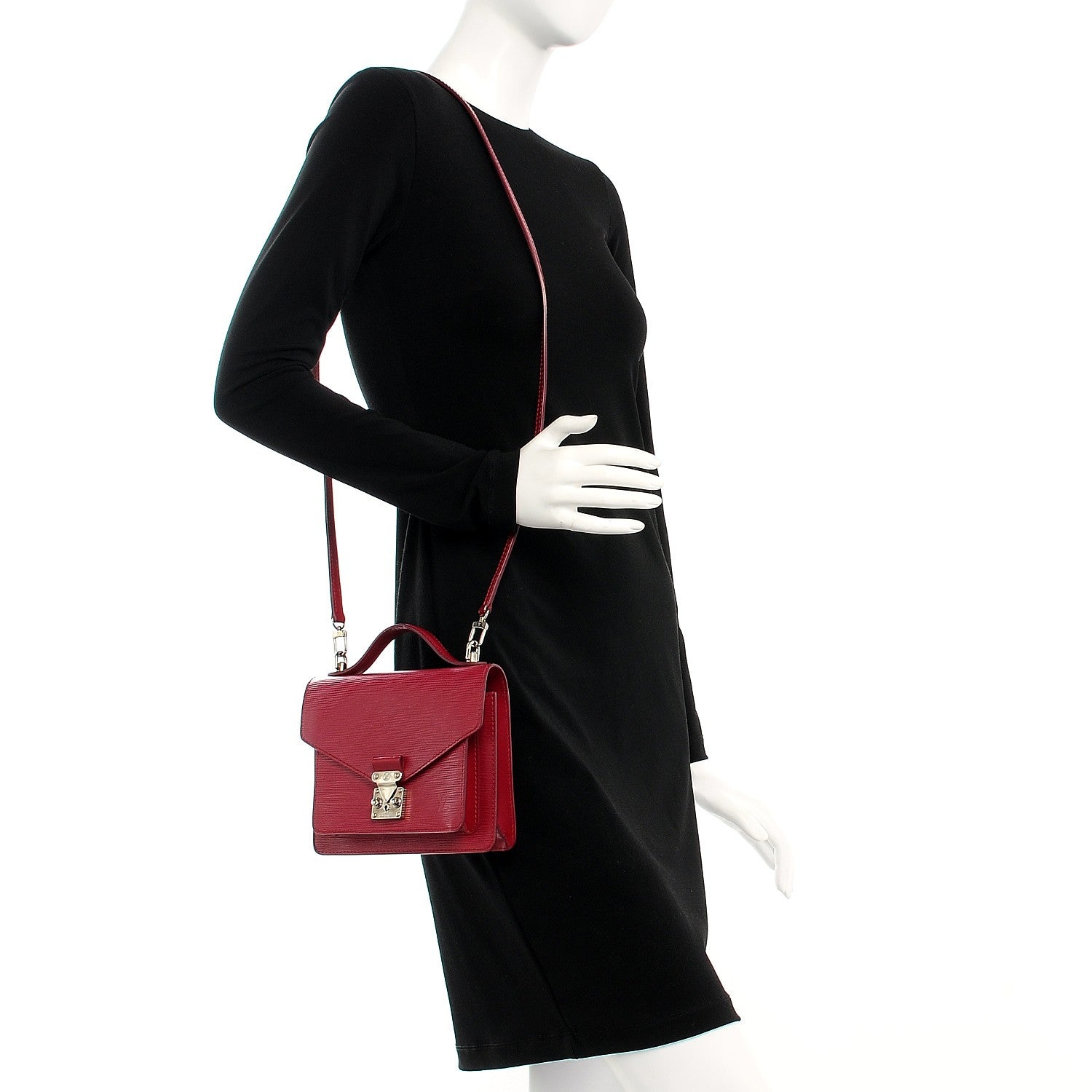 Louis Vuitton Epi Monceau BB Fuchsia 2 of 6