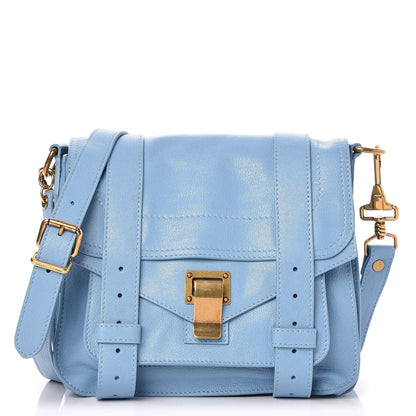 Proenza Schouler Lambskin PS1 Mini Pouch Messenger Bag Light Blue 1 of 7