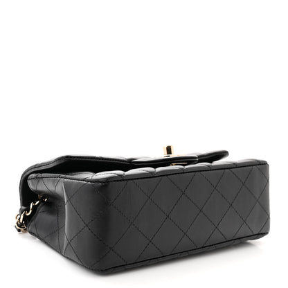 Chanel Lambskin Quilted Mini Rectangular Flap Black 4 of 11