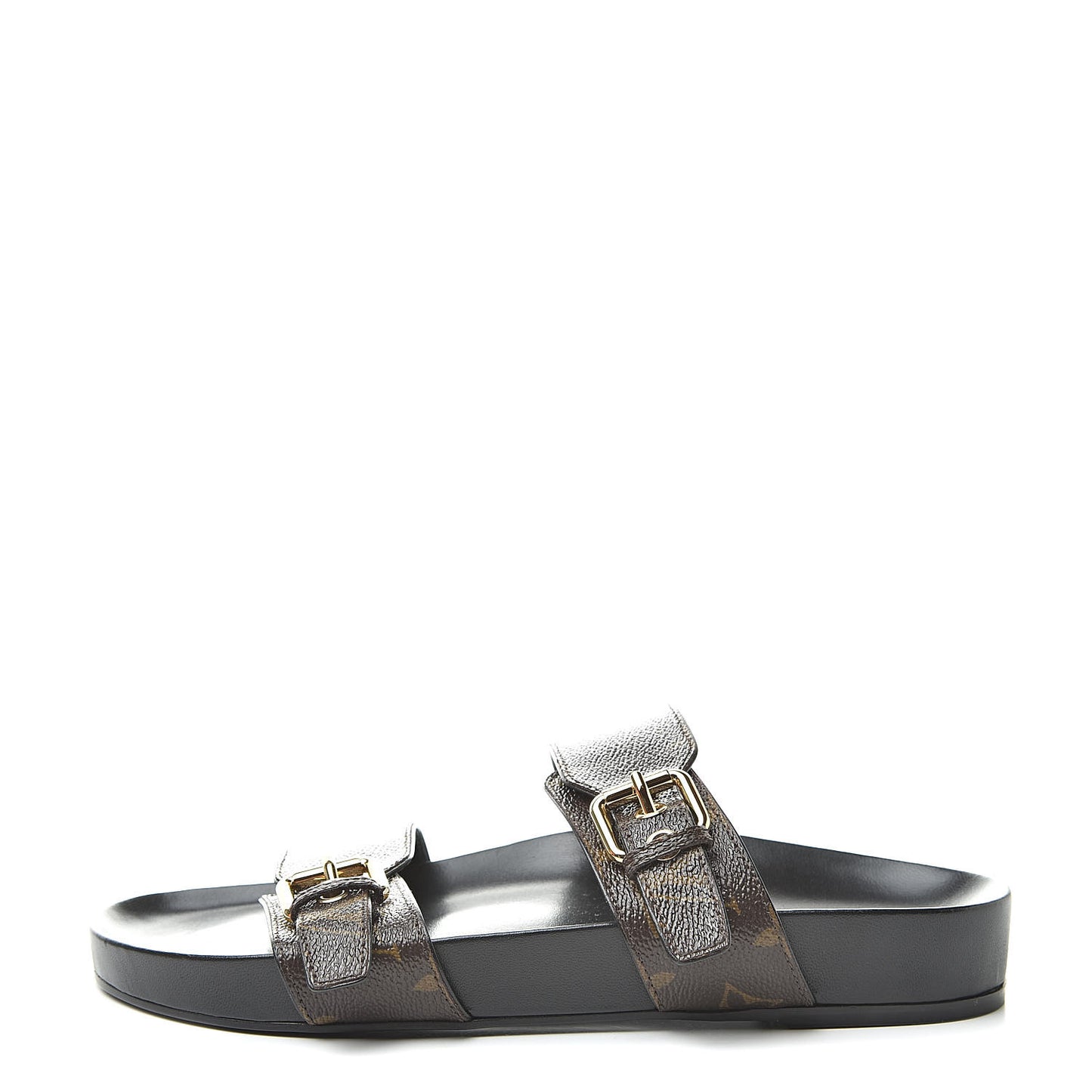 Monogram Bom Dia Mule Sandals 38.5 Black