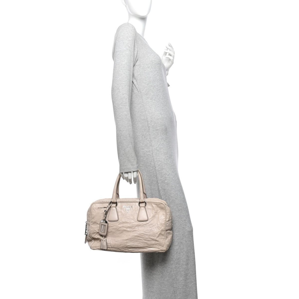 Nappa Antik Bauletto Satchel Argilla