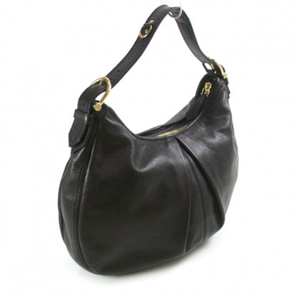 Burberry Leather Malika Hobo Dark Brown 3 of 11
