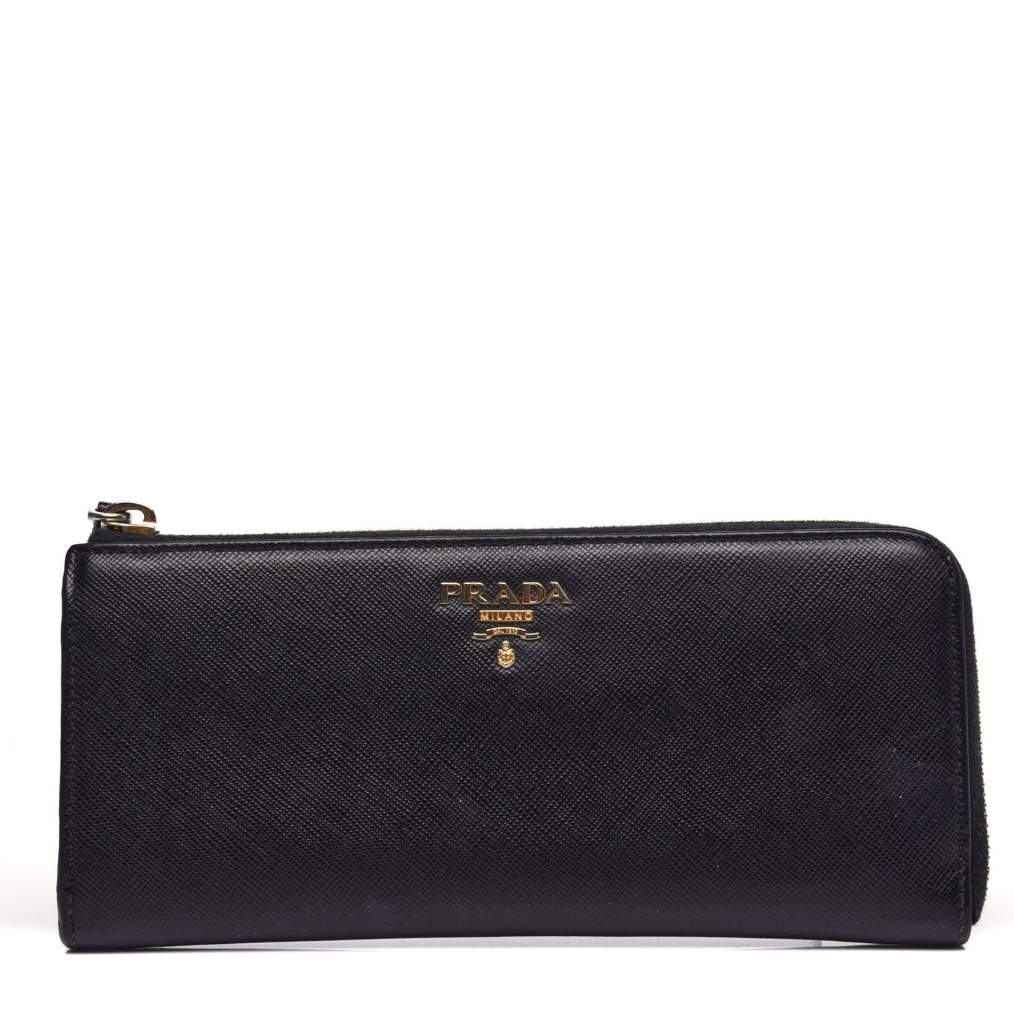 Saffiano Zip Around Wallet Black