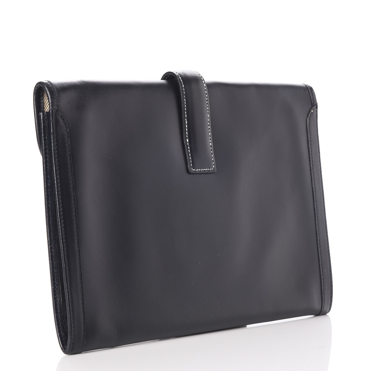 Hermes Box Calf Jige PM Clutch Black 3 of 9