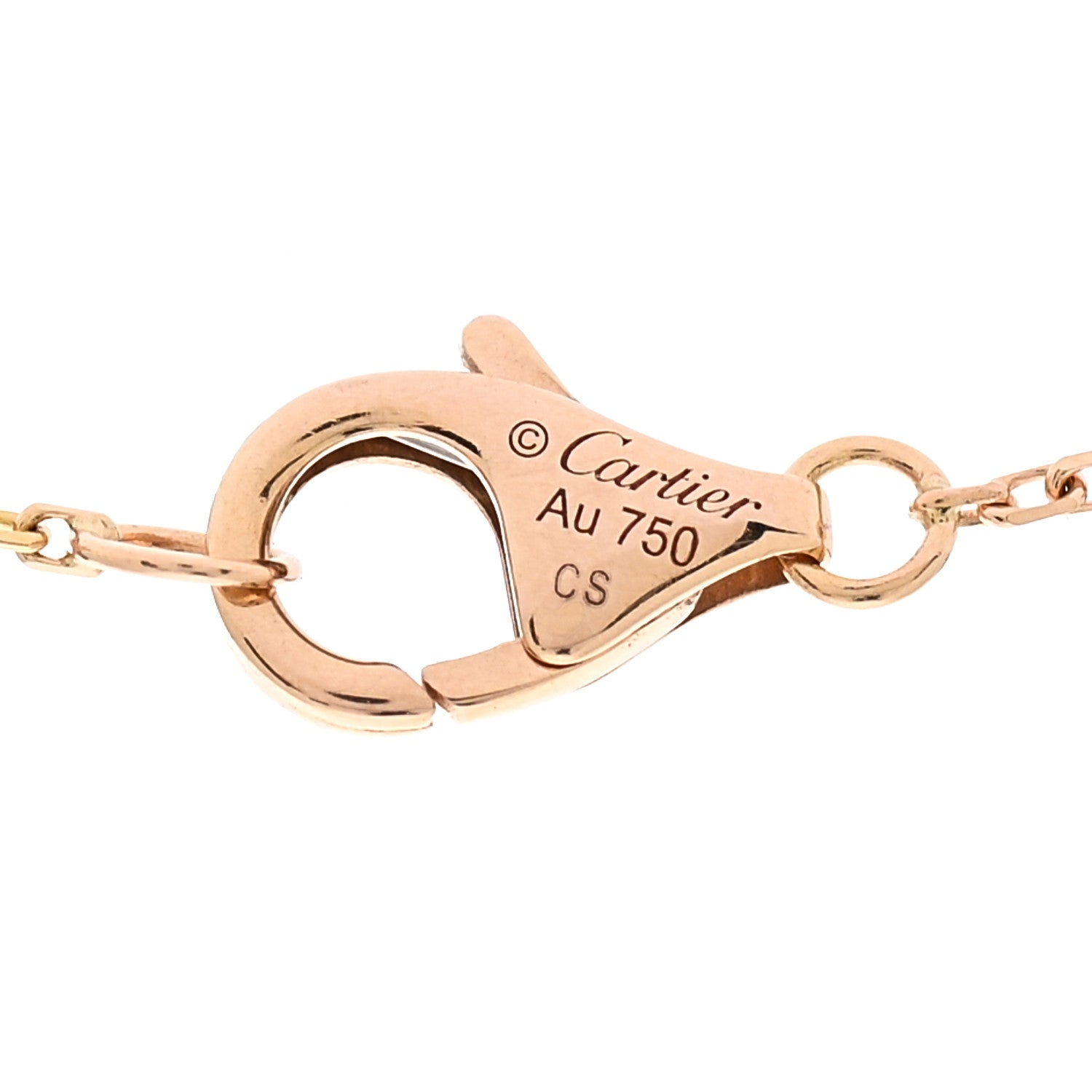 Cartier 18K Pink Gold Diamond Black Onyx XS Amulette de Cartier Pendant Necklace 4 of 5