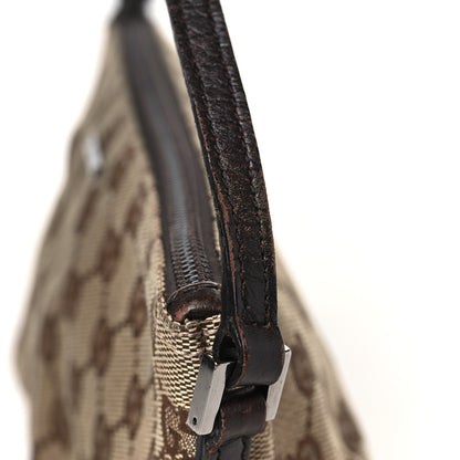 Gucci Monogram Web Boat Pochette Brown 12 of 12