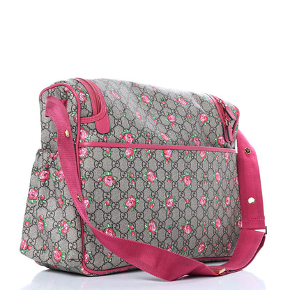 Gucci GG Supreme Monogram Rose Bud Diaper Bag Pink 4 of 11