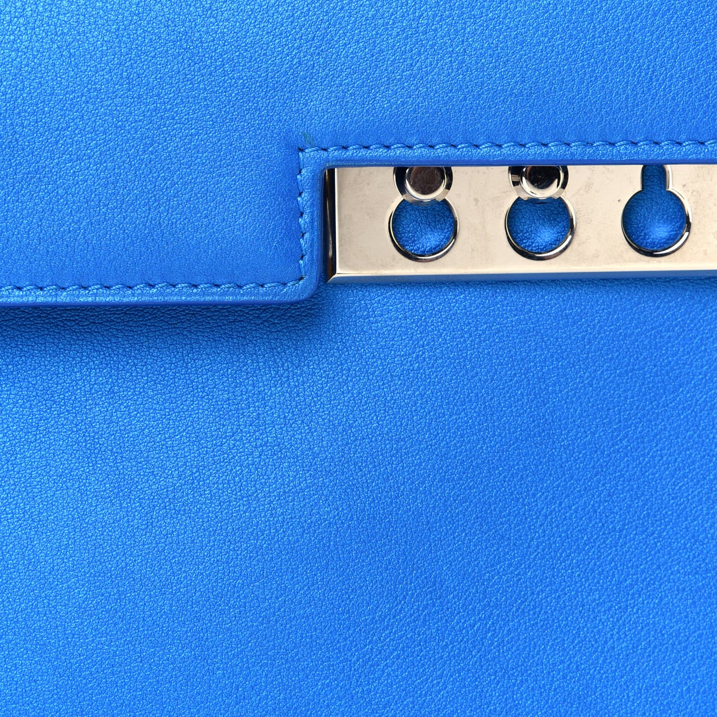 Calfskin MM Tempete Satchel Satin Electric
